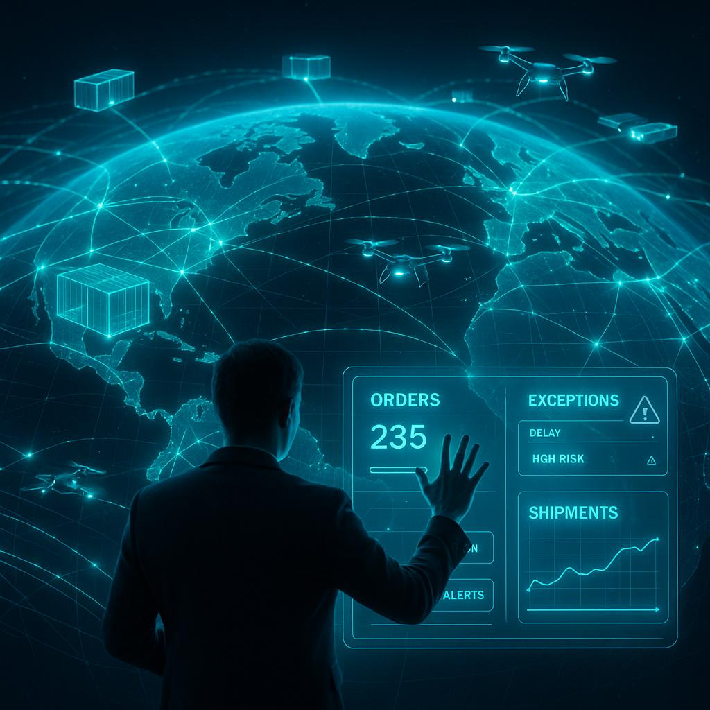Predictive remediation interface for global shipment exceptions, orders, alerts, and risk monitoring